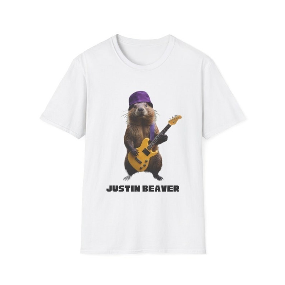 Justin Beaver Funny Parody Of Justin Bieber Light Color Graphics Shirt
